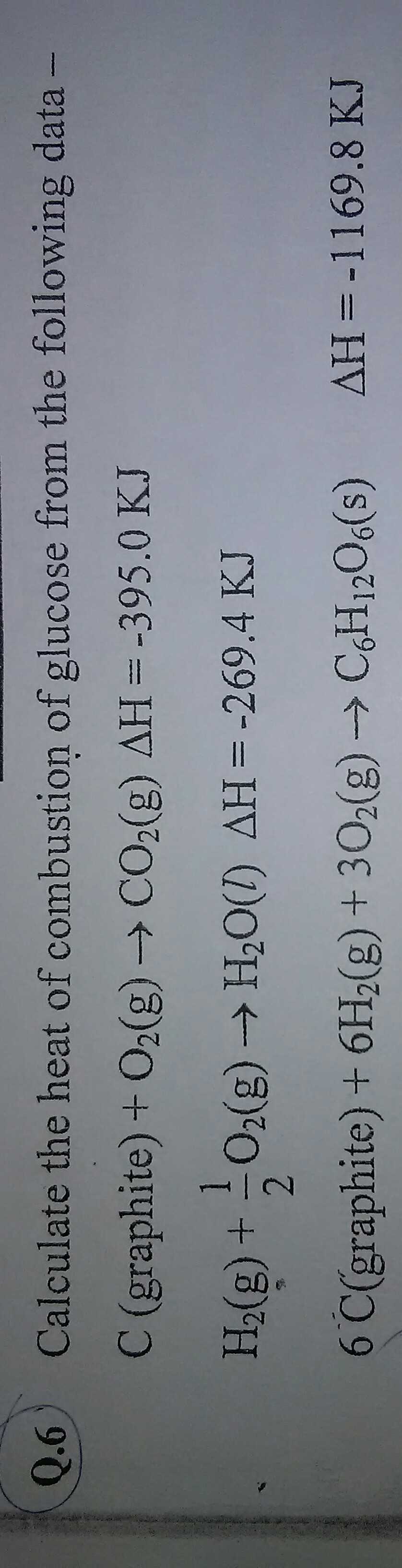 Question image for Solve the given question with explanation and reac